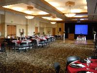 Wide View of Banquet Room and Platform