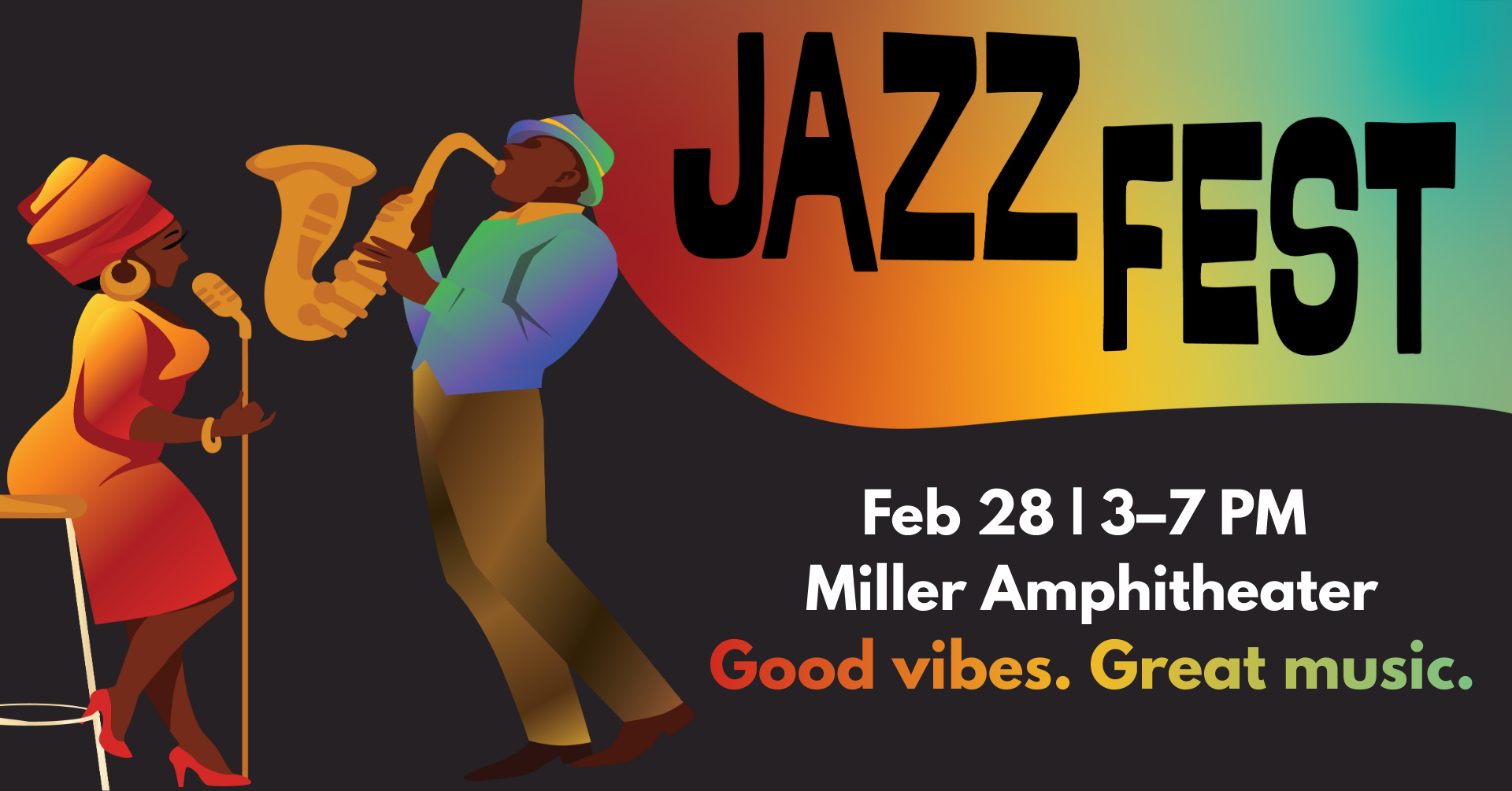 Jazz Fest: A Black History Month Event Banner